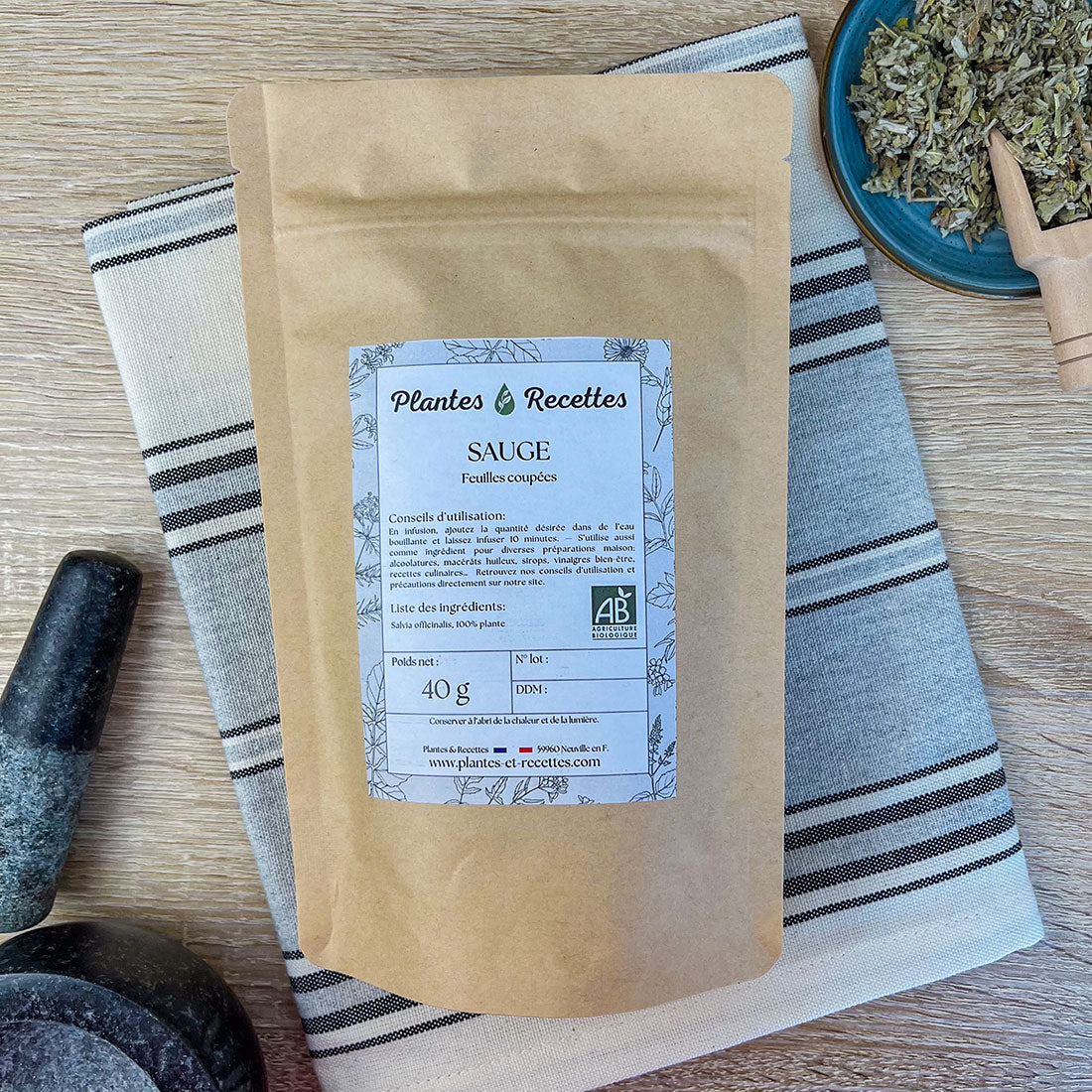 Sauge Bio en vrac – Feuilles pour usage culinaire et médicinal