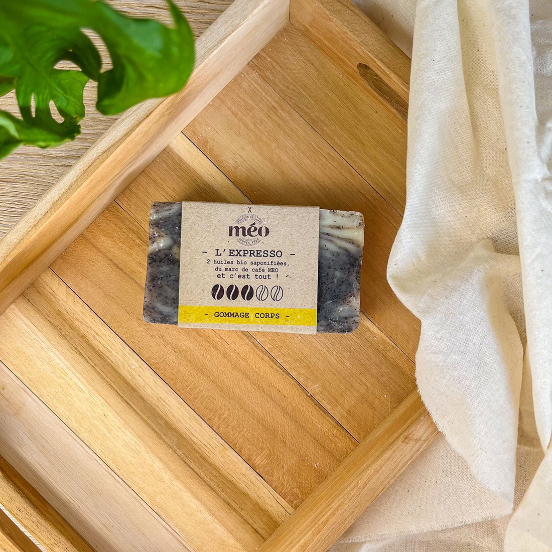 Savon Gommage Corps L'Expresso - Soin énergisant et purifiant pour le corps