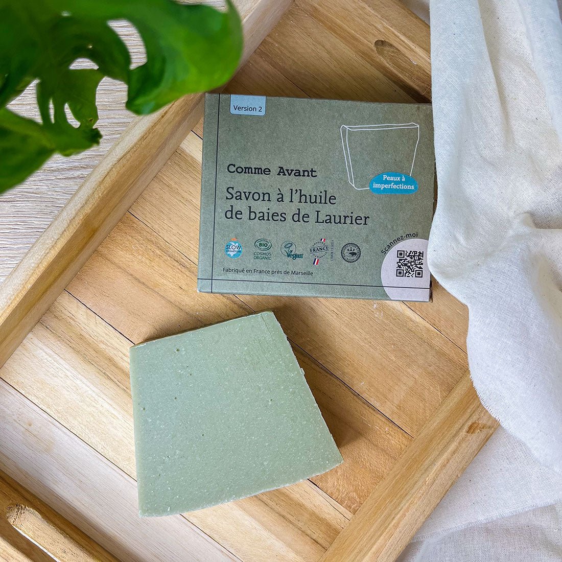 Savon Peaux à Imperfections Comme Avant - Nettoyage Naturel à l'Huile de Baies de Laurier