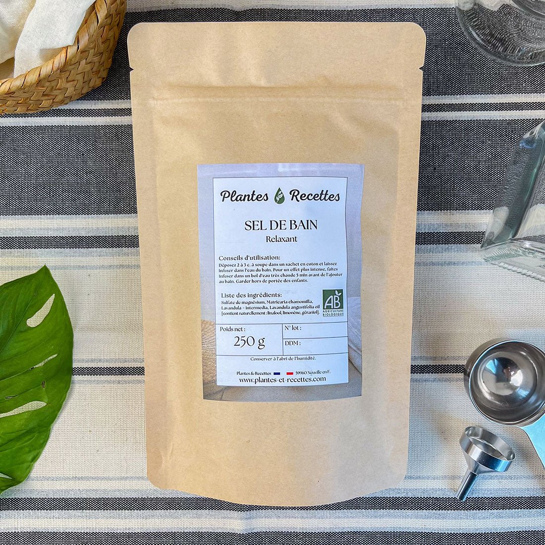 Sel de Bain Relaxant BIO - Soin Apaisant pour une Relaxation Profonde