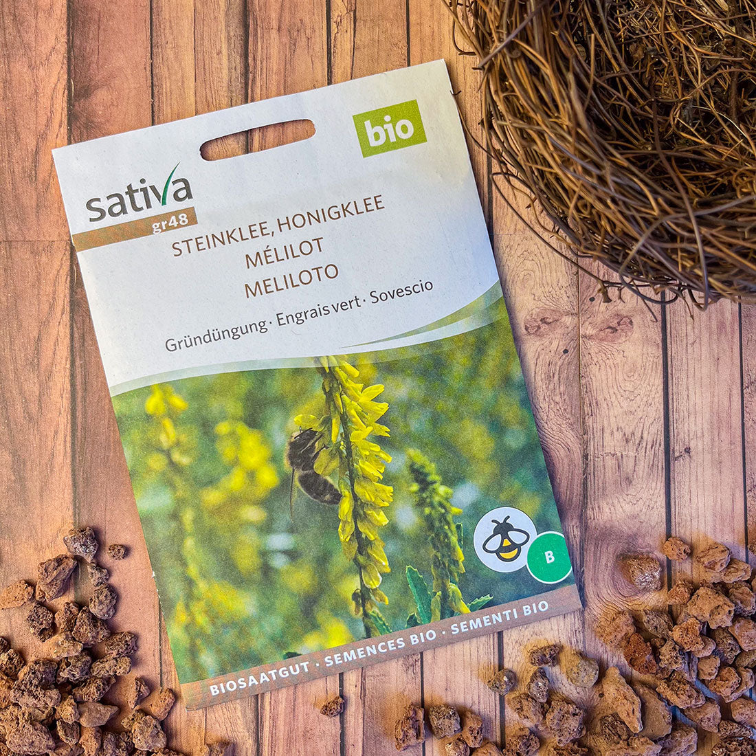 Semences Bio de Mélilot – Plante Mellifère et Fertilisante