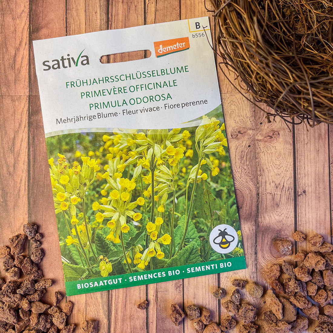 Semences Bio de Primevère Officinale – Fleurs Jaunes Comestibles et Mellifères