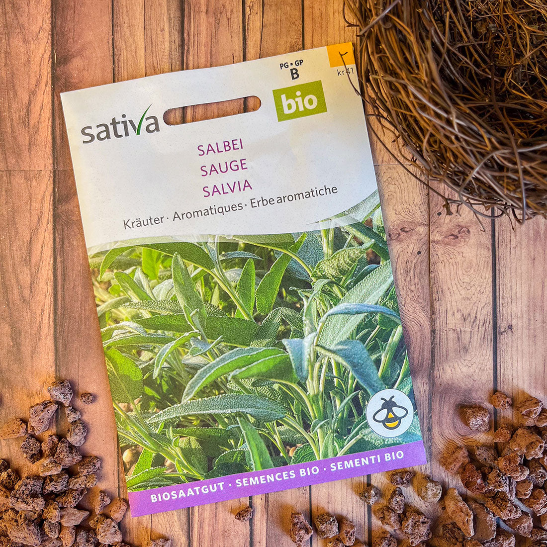 Semences Bio de Sauge – Feuillage Persistant et Saveur Intense