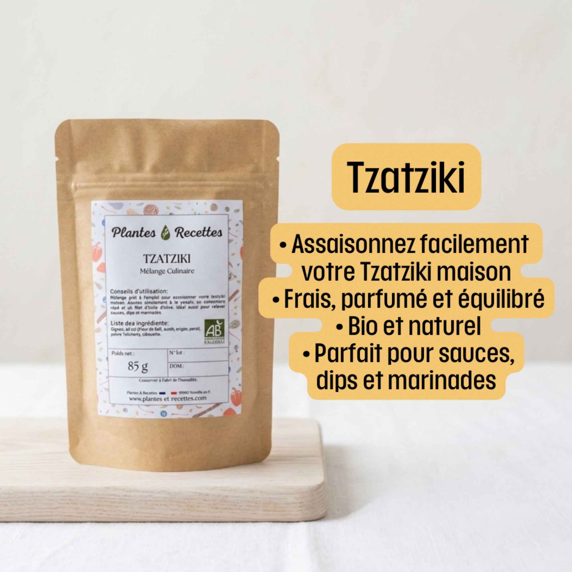 Assaisonnement aux herbes pour tzatziki maison