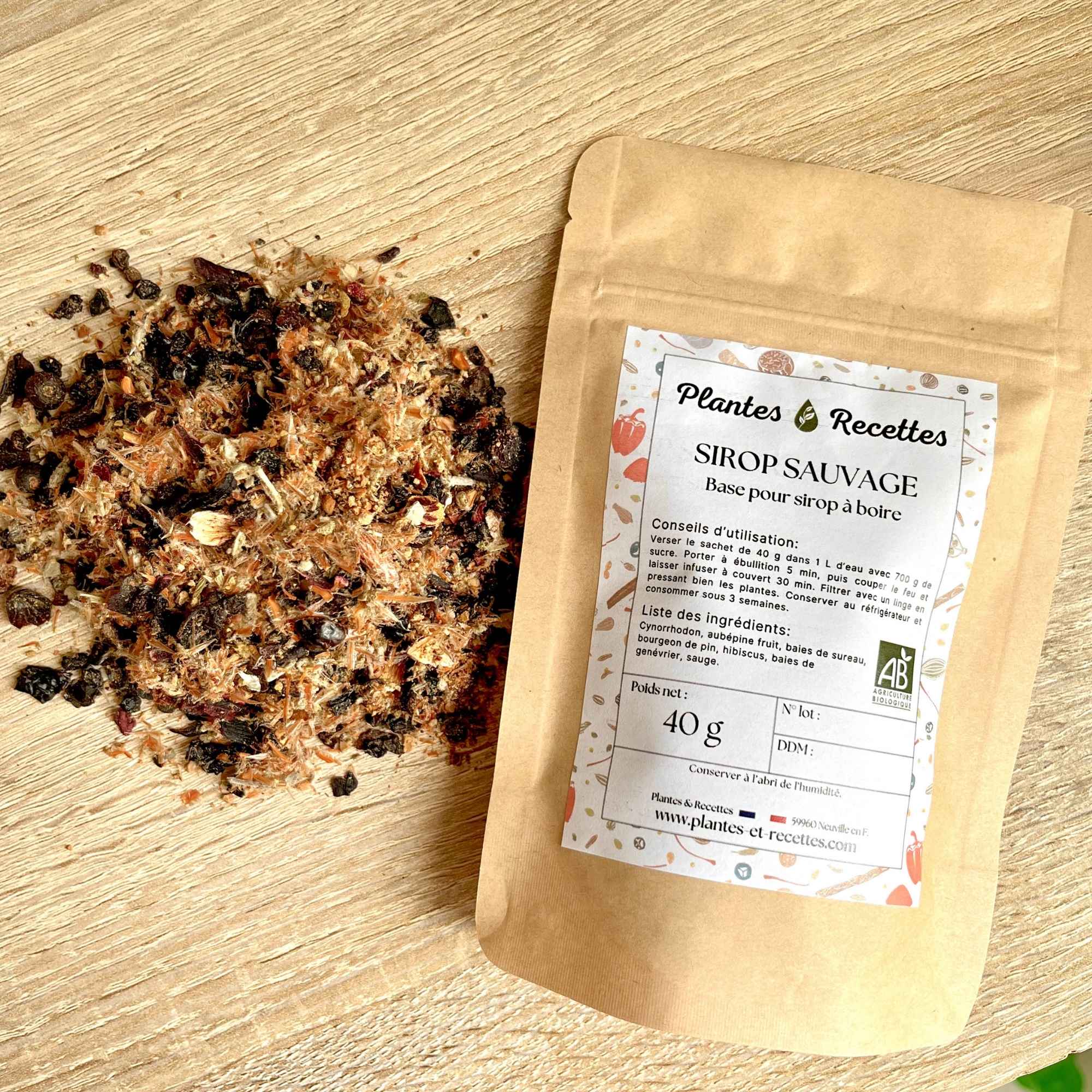 Base sirop sauvage bio aux plantes aromatiques et médicinales pour créations maison – Plantes & Recettes