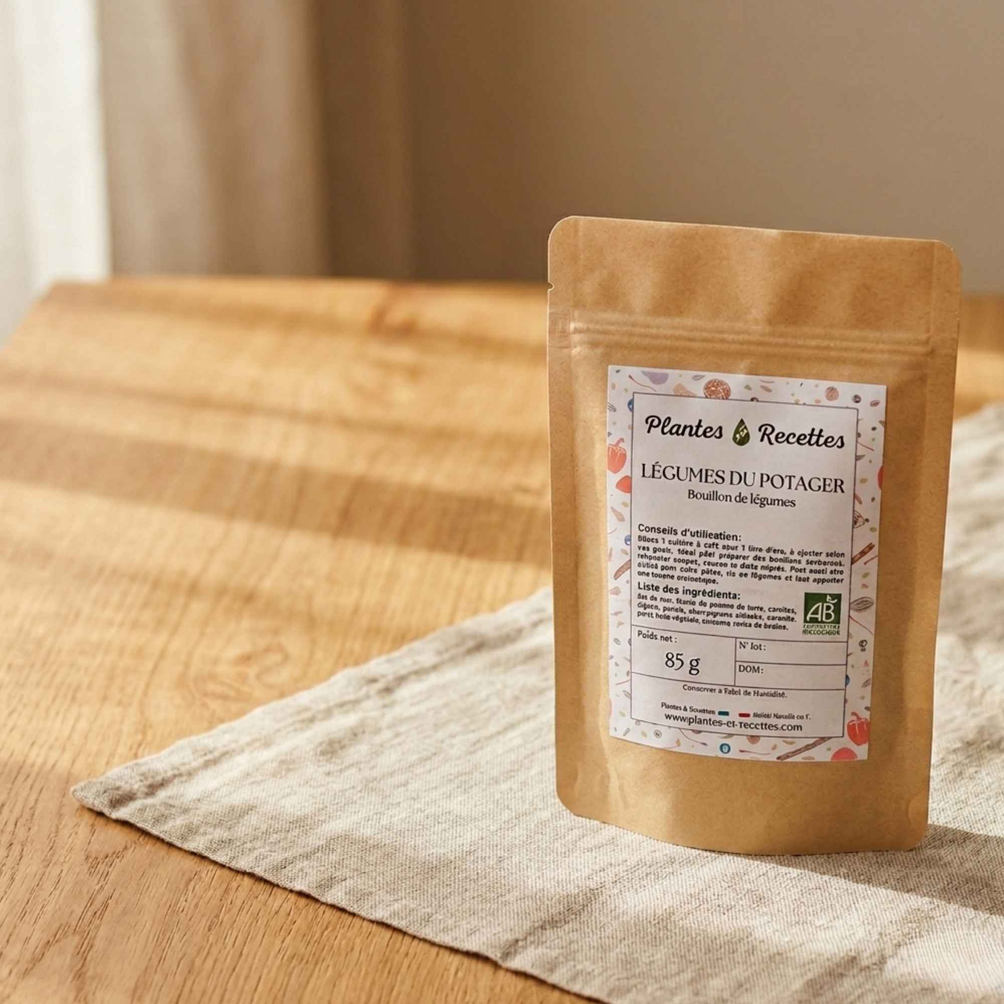 Mélange d’épices pour bouillon de légumes adapté à toutes les recettes maison