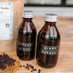 Bouteille pharmaceutique 150 ml, parfaite pour liquides sensibles à la lumière.