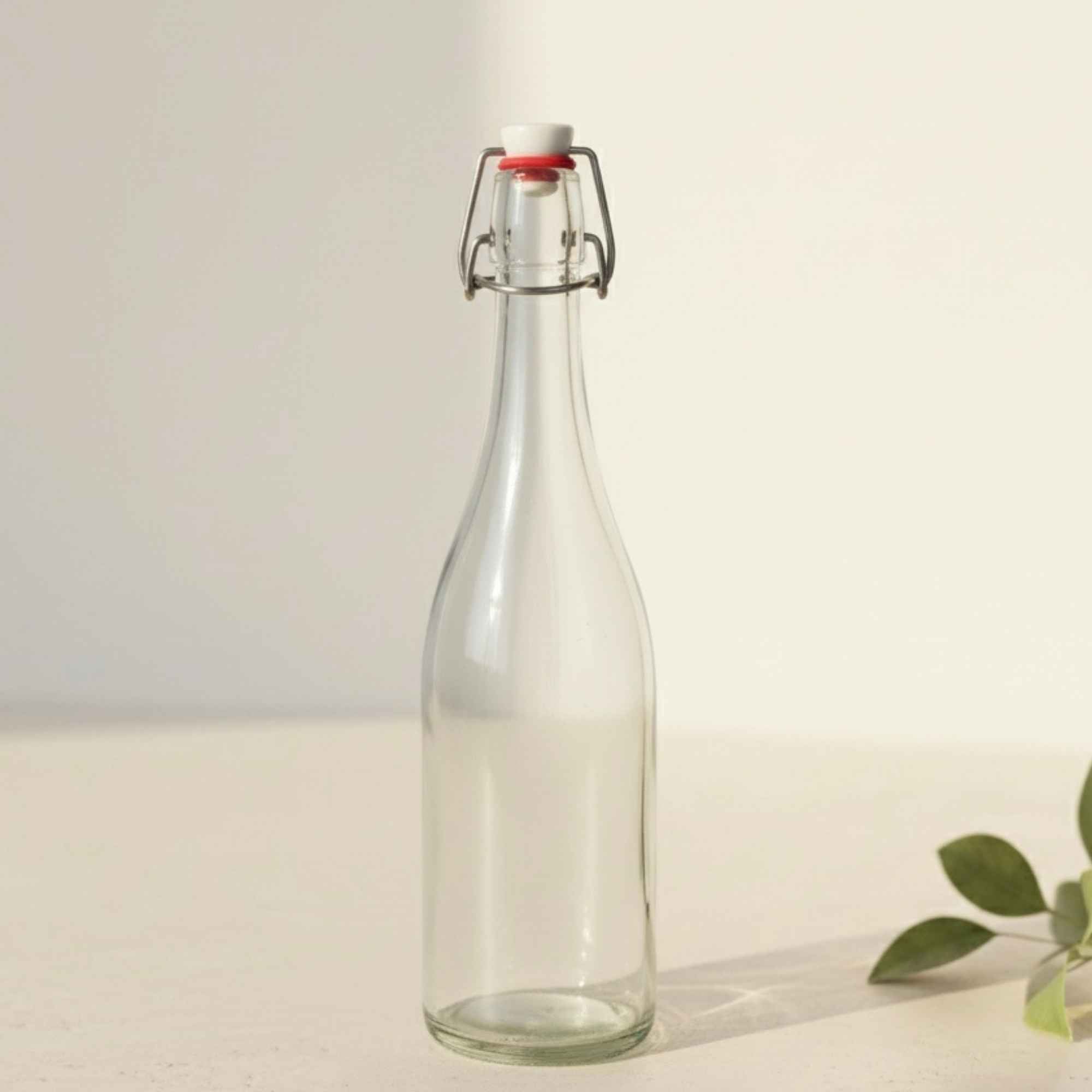 Contenant solide et esthétique pour kéfir, kombucha et boissons pétillantes naturelles.