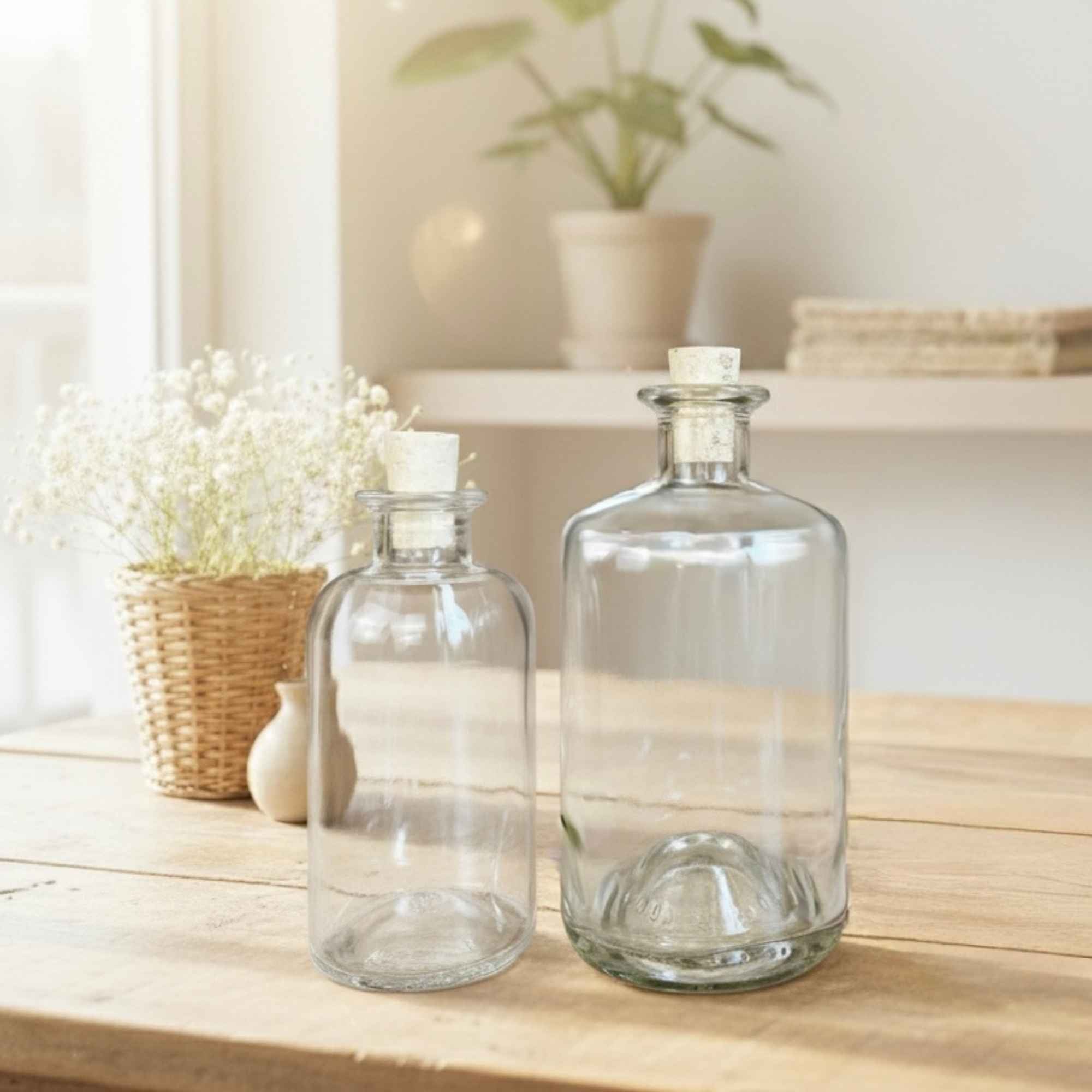 Contenants élégants et durables pour préparations naturelles et artisanales.