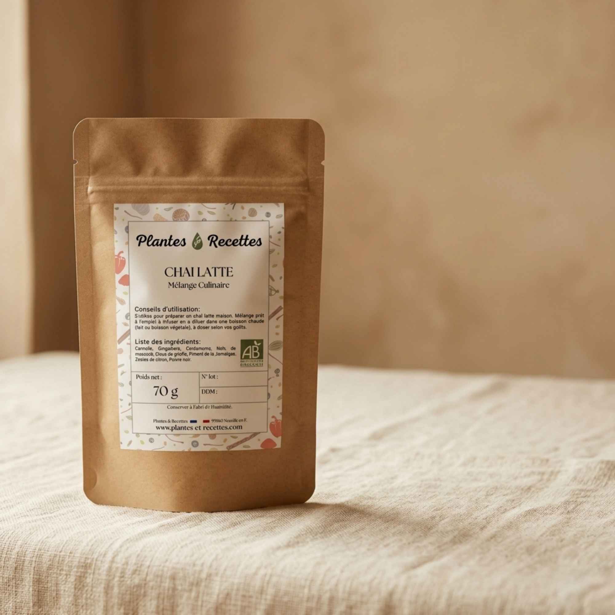 Mélange d’épices naturelles pour chai latte et boissons chaudes