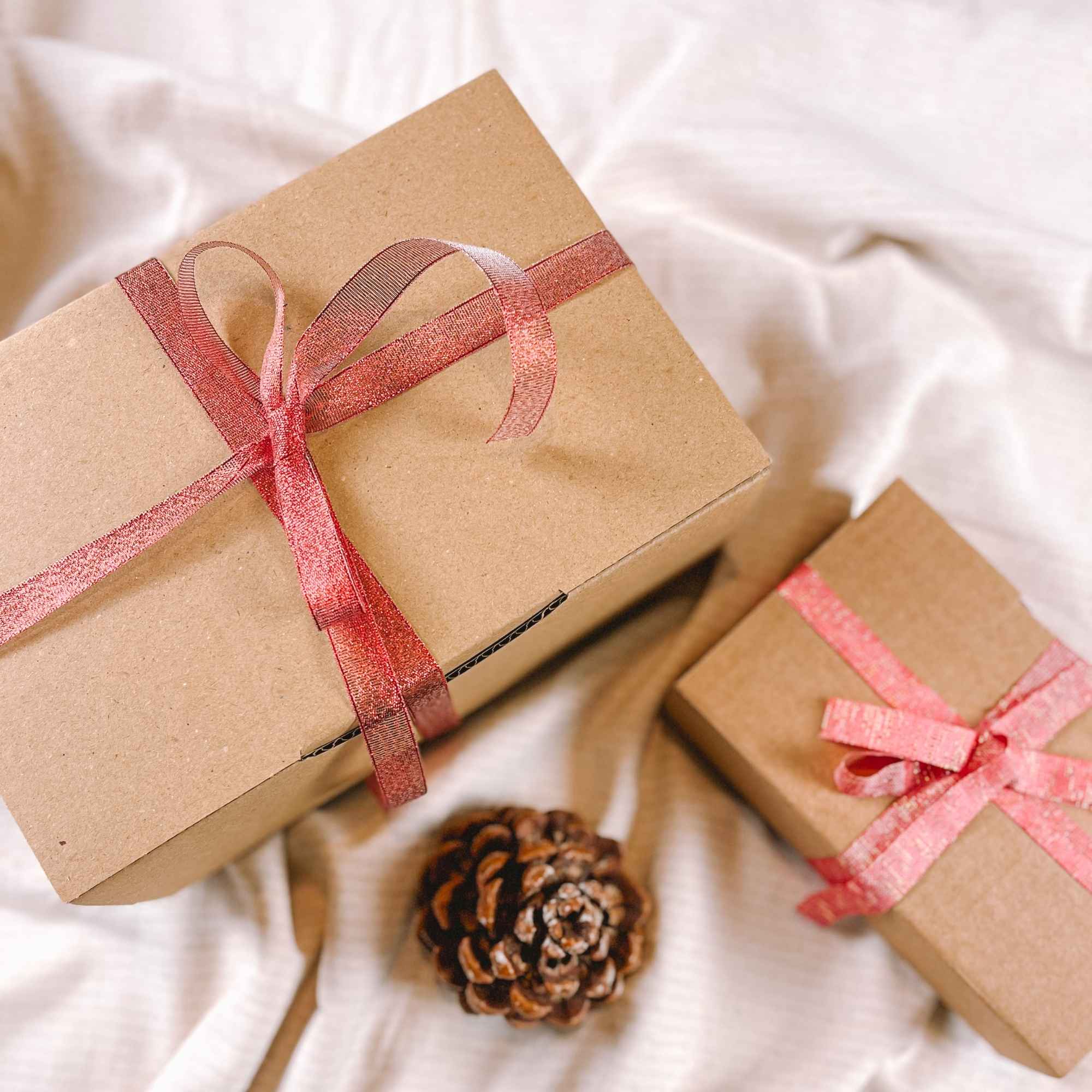 Coffret cadeau Plantes & Recettes fermé, présentation naturelle en mise en scène pour illustrer les coffrets de la boutique