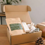 Coffret entretien du linge au naturel avec produits simples pour laver le linge à la maison