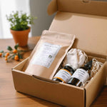 Coffret équilibre et détox avec plantes sélectionnées pour accompagner une cure douce