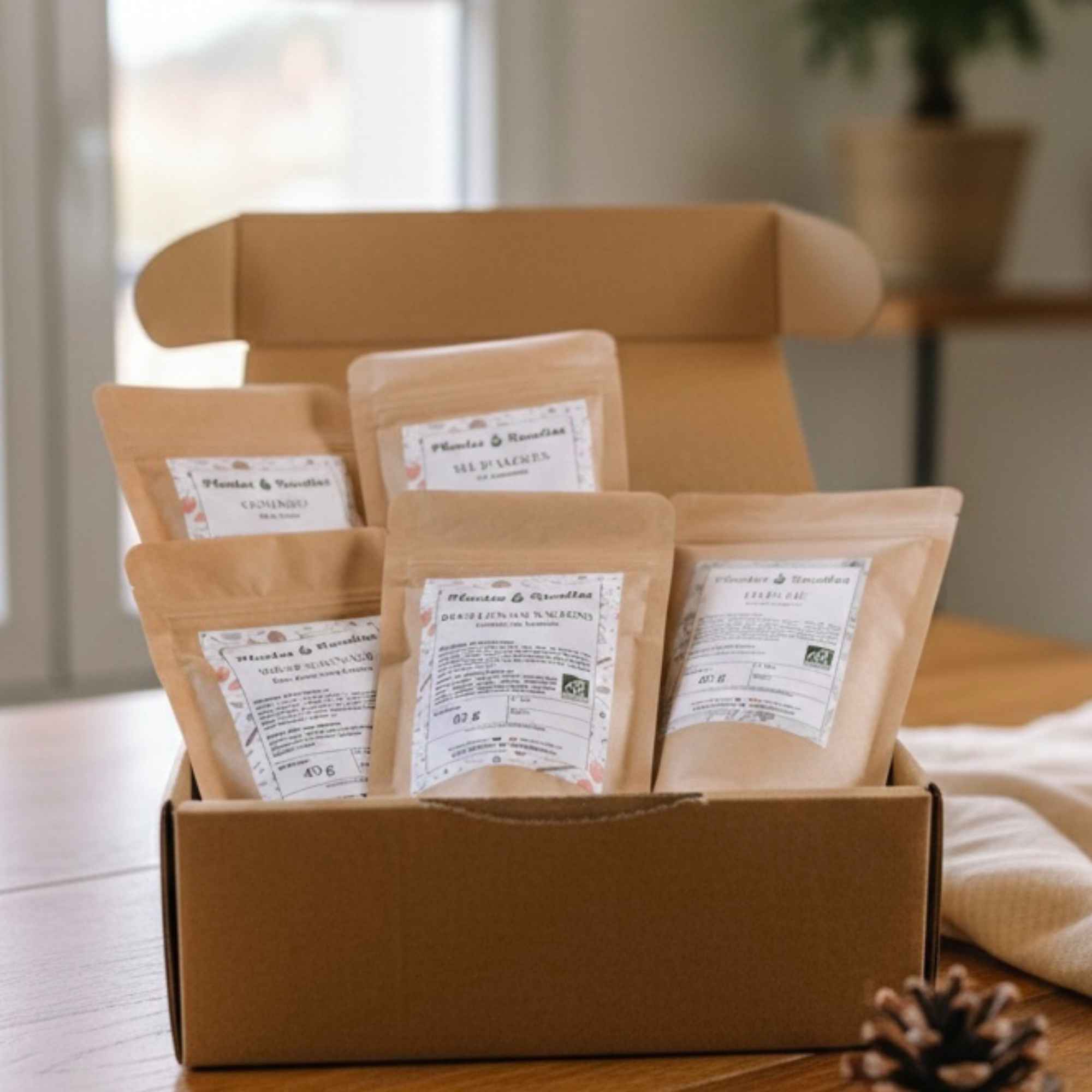 Coffret saveurs sauvages inspiré des plantes et goûts authentiques de la nature