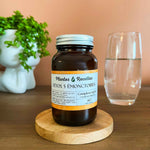 Complexe détox 5 émonctoires bio Plantes & Recettes, gélules végétales, qualité herboristerie, fabrication française, pilulier verre ambré, cure 1 mois.
