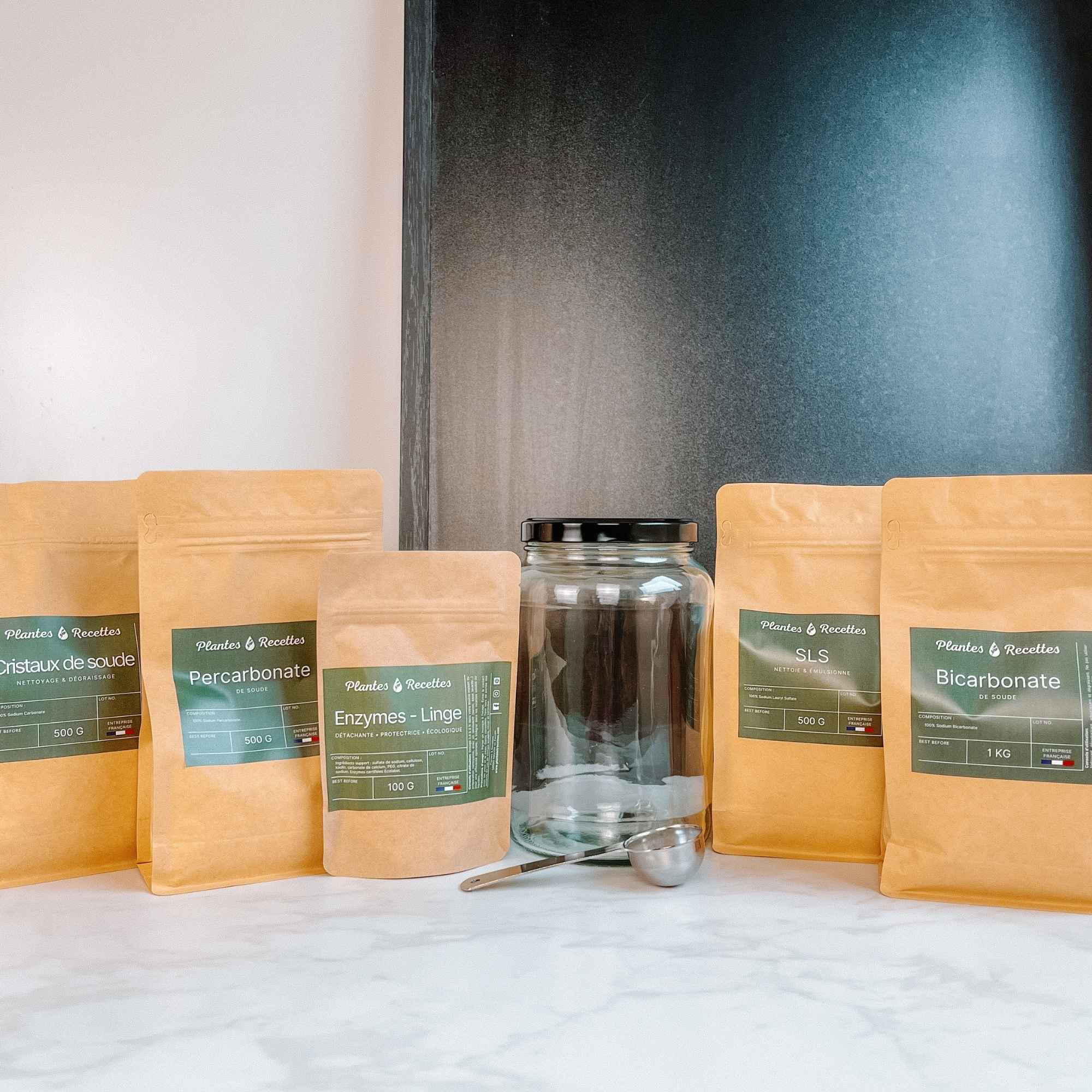 Coffret recette je fabrique ma lessive maison avec Plantes et Recettes