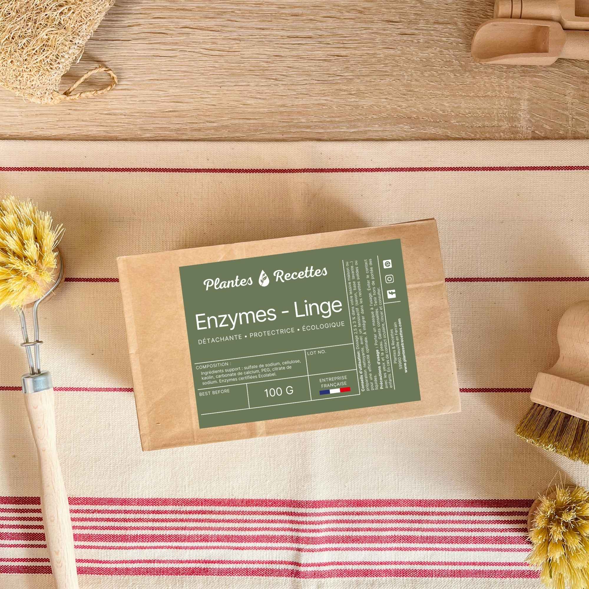 Poudre enzymatique détachante pour le linge, efficace et écologique – Plantes et Recettes