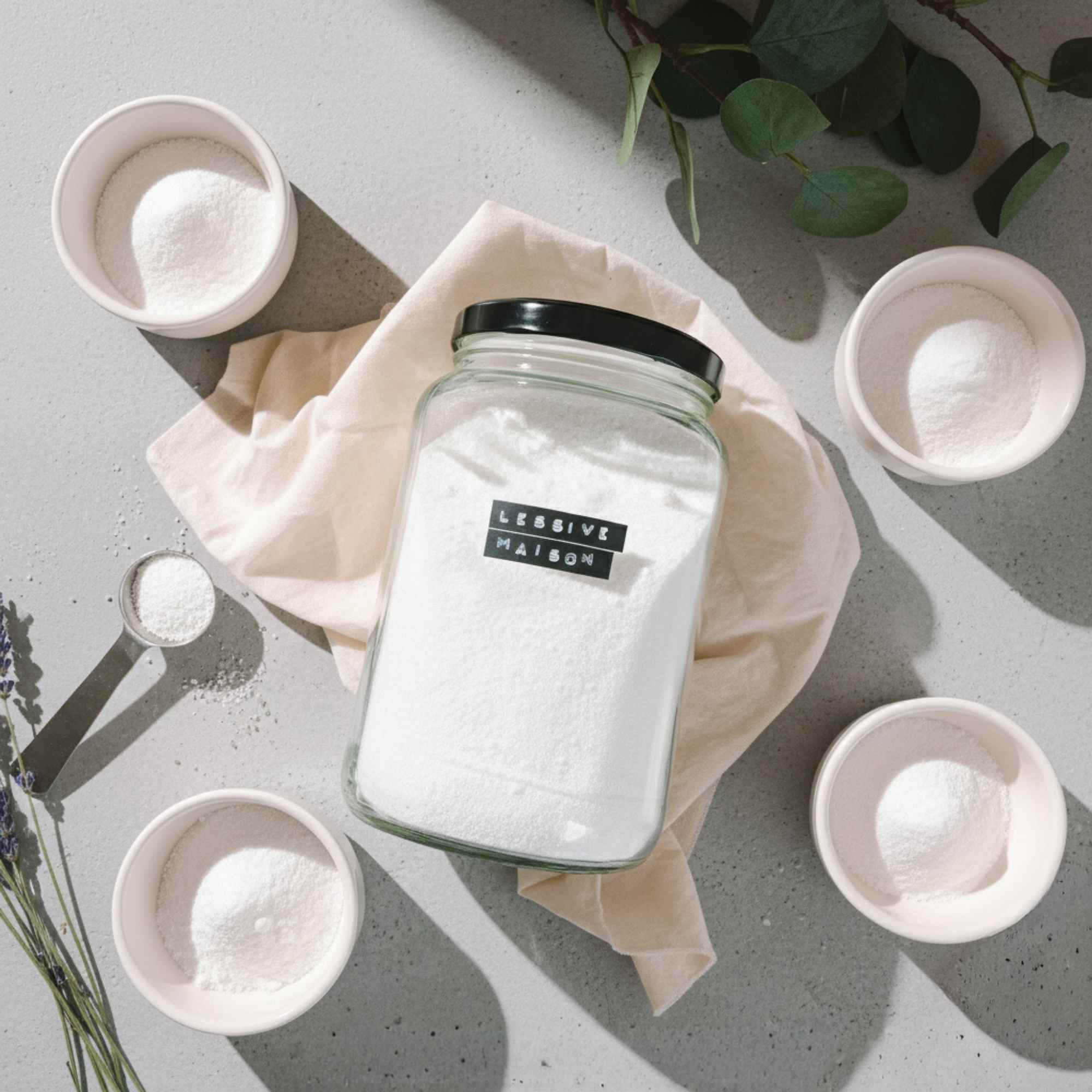 Enzymes pour lessive maison, compatibles avec tous types de linge.