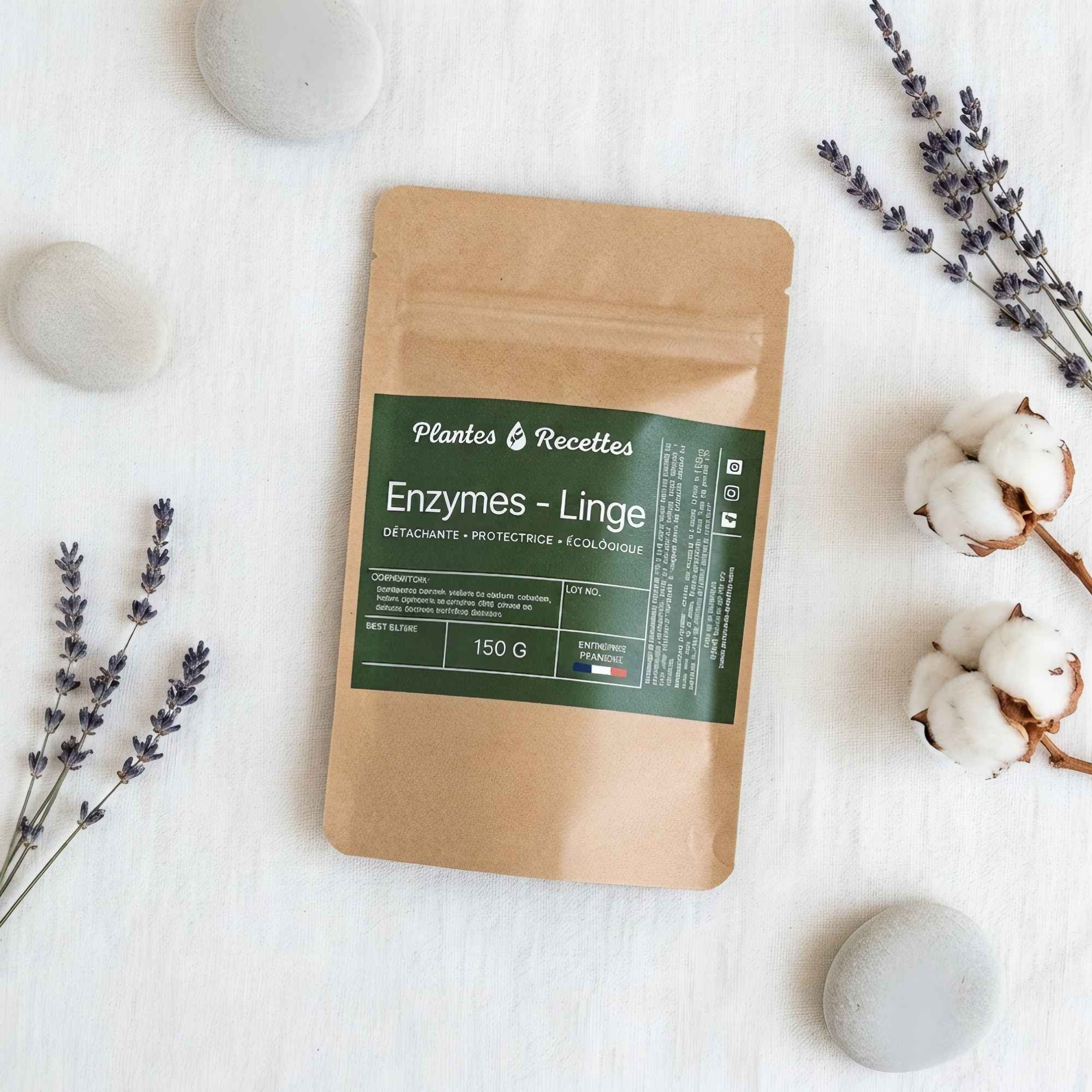 Enzymes pour lessive maison permettant d'améliorer l'efficacité du lavage