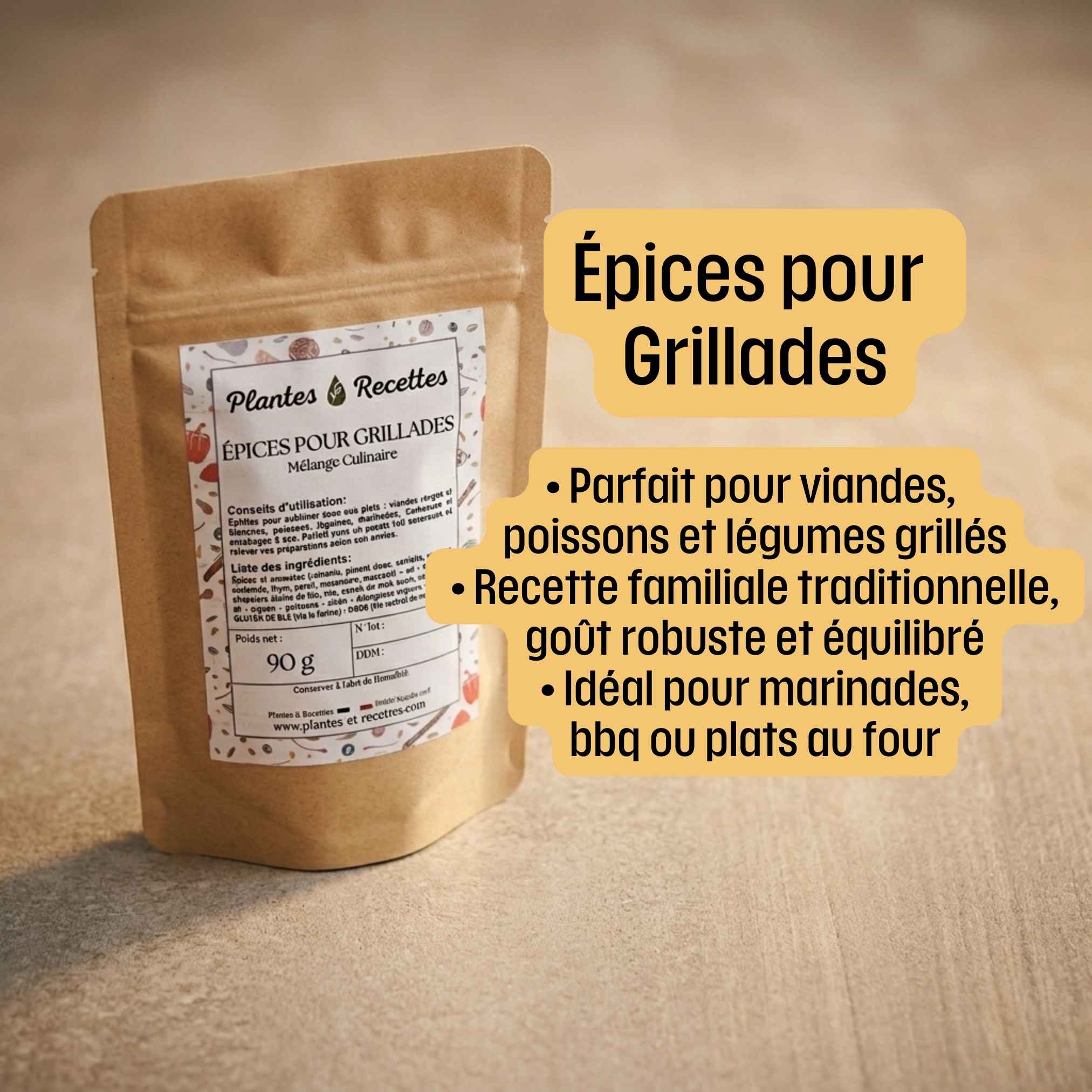 Mélange d’épices pour grillades et cuisine quotidienne riche en saveurs naturelles