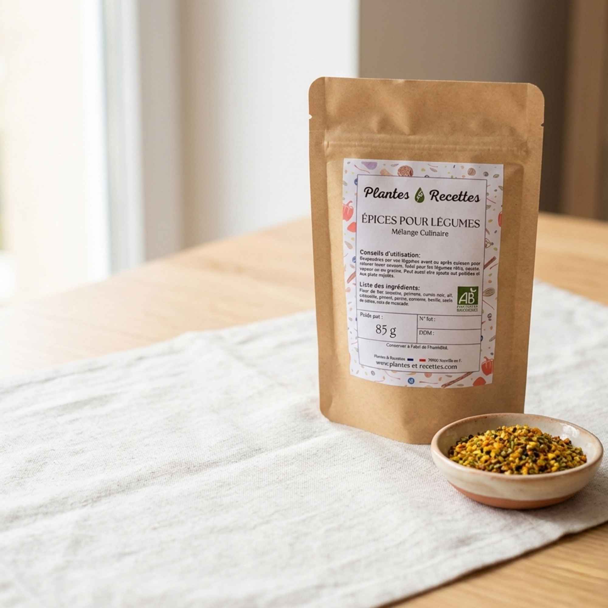 Épices pour légumes en cuisine naturelle et recettes maison