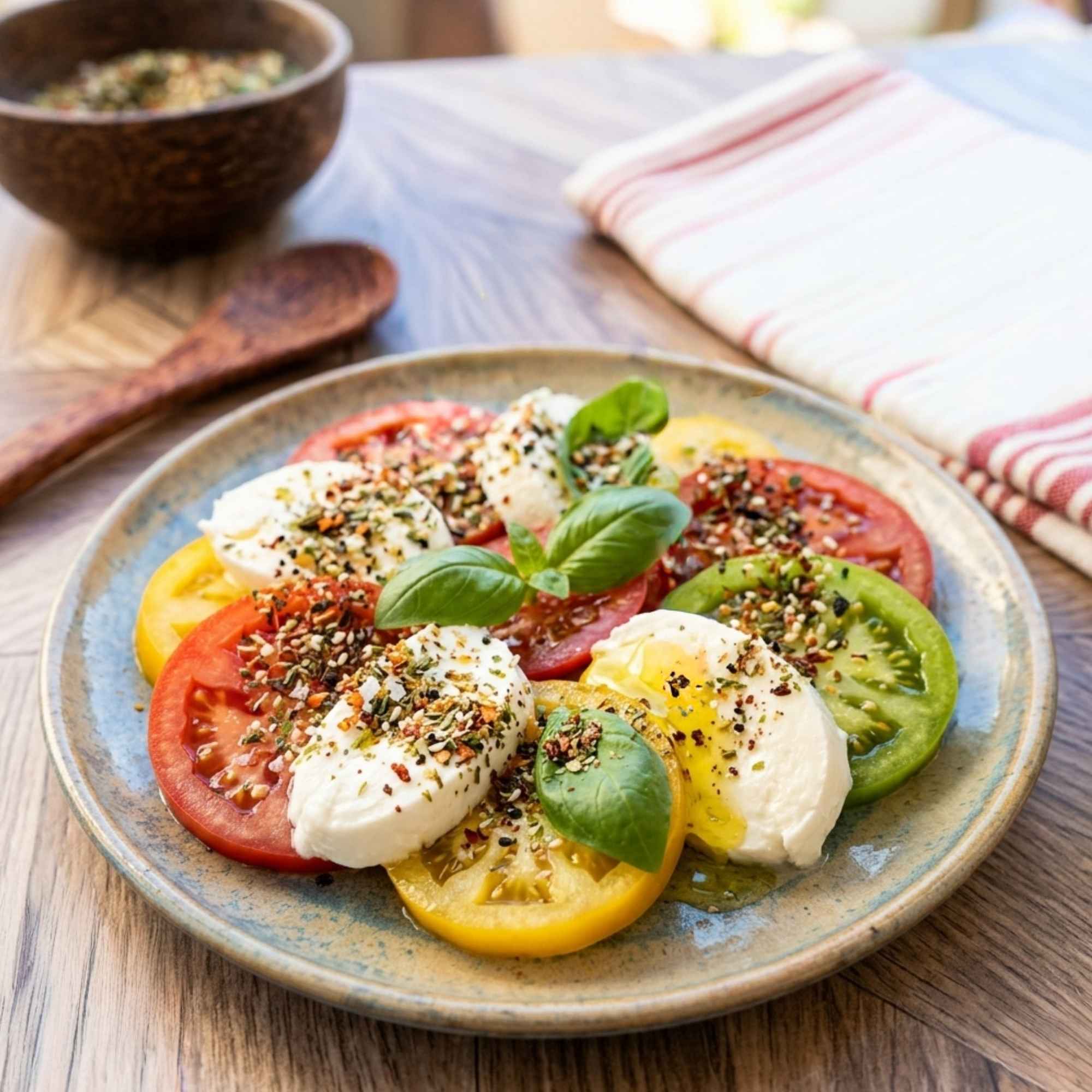 Épices pour tomate mozzarella maison aux saveurs naturelles