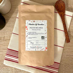 Sachet de 95g de figues séchées bio en morceaux à déguster, pour le kéfir ou la réalisation de recettes naturelles.