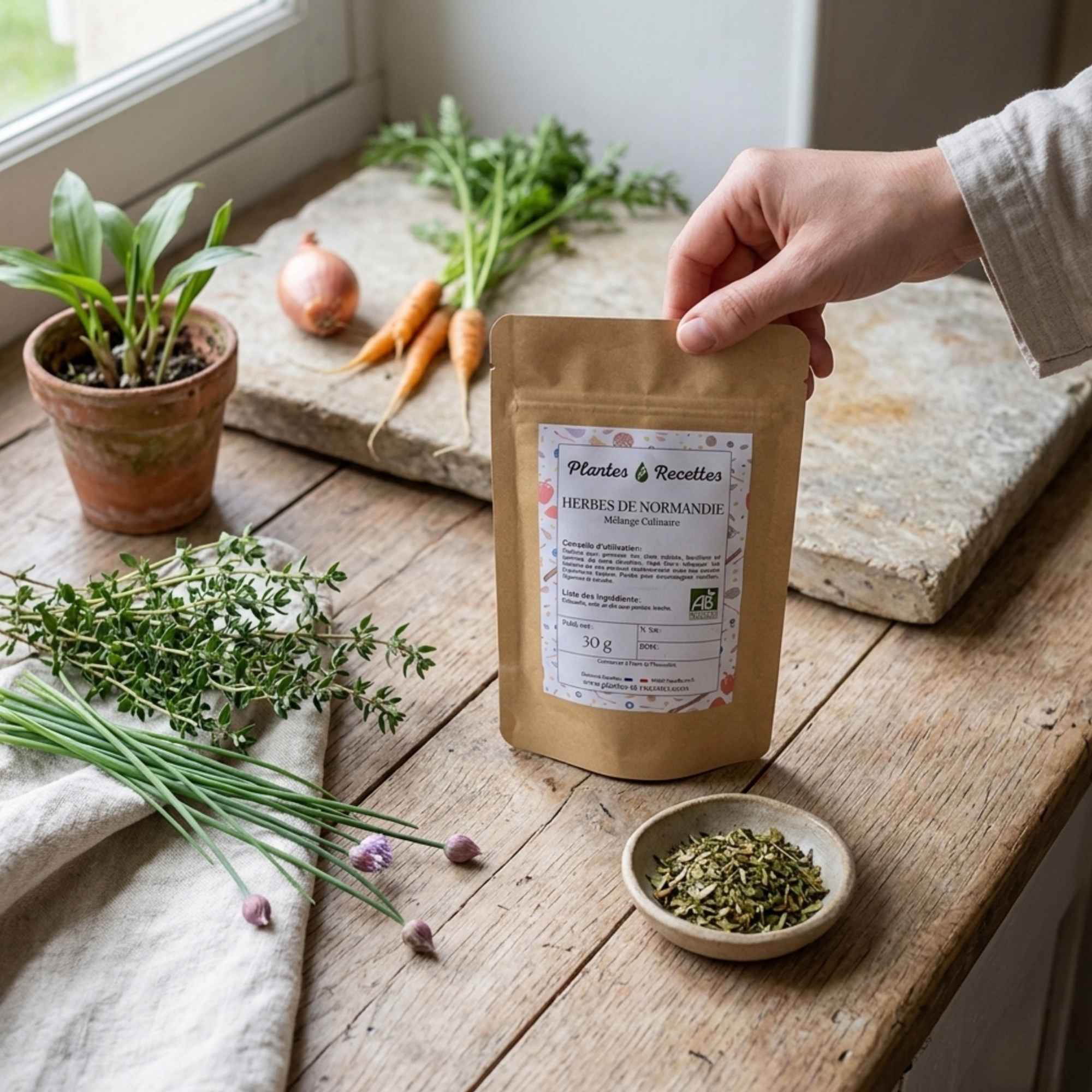 Mélange d’herbes pour cuisine du terroir normand