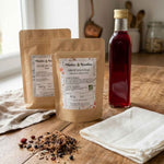 Kit sirop maison aux plantes sauvages bio avec ingrédients et accessoires – Plantes & Recettes