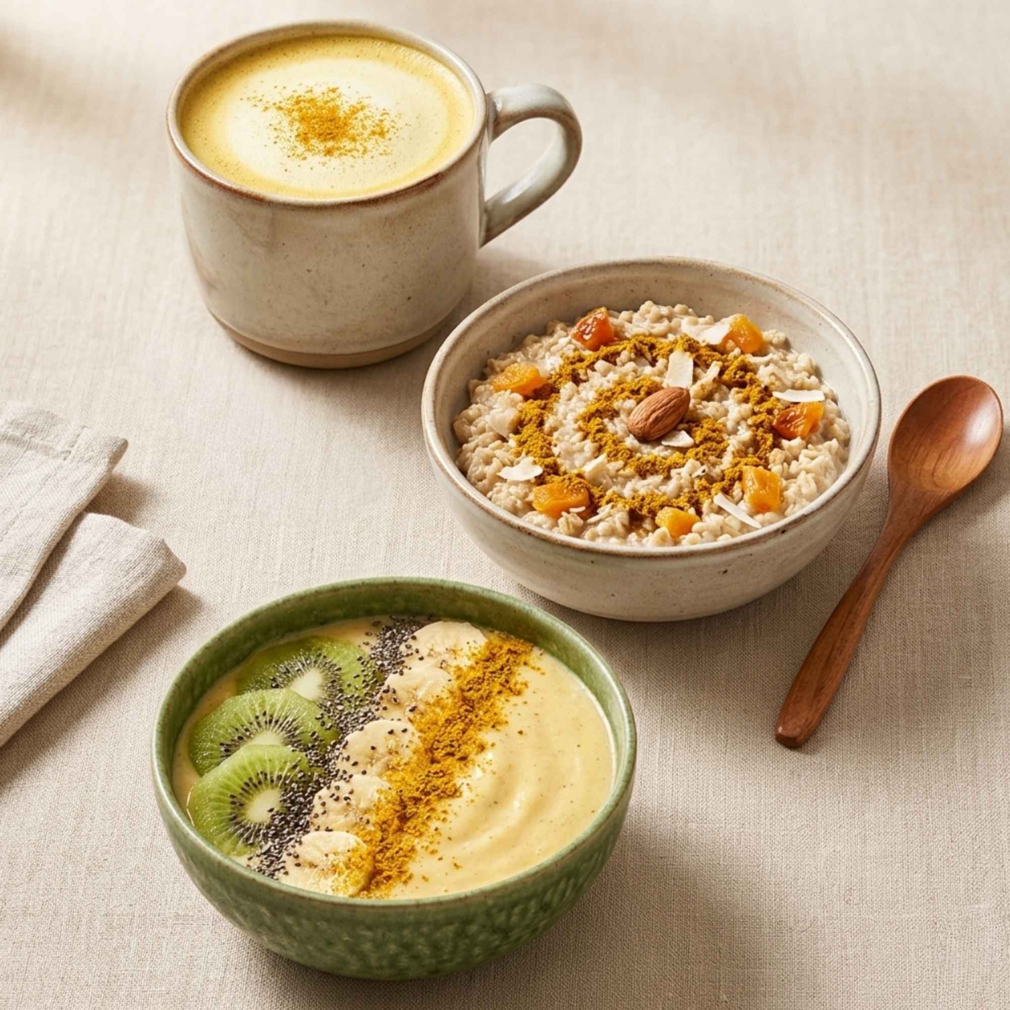 Mélange d’épices au curcuma pour golden latte et boissons bien-être
