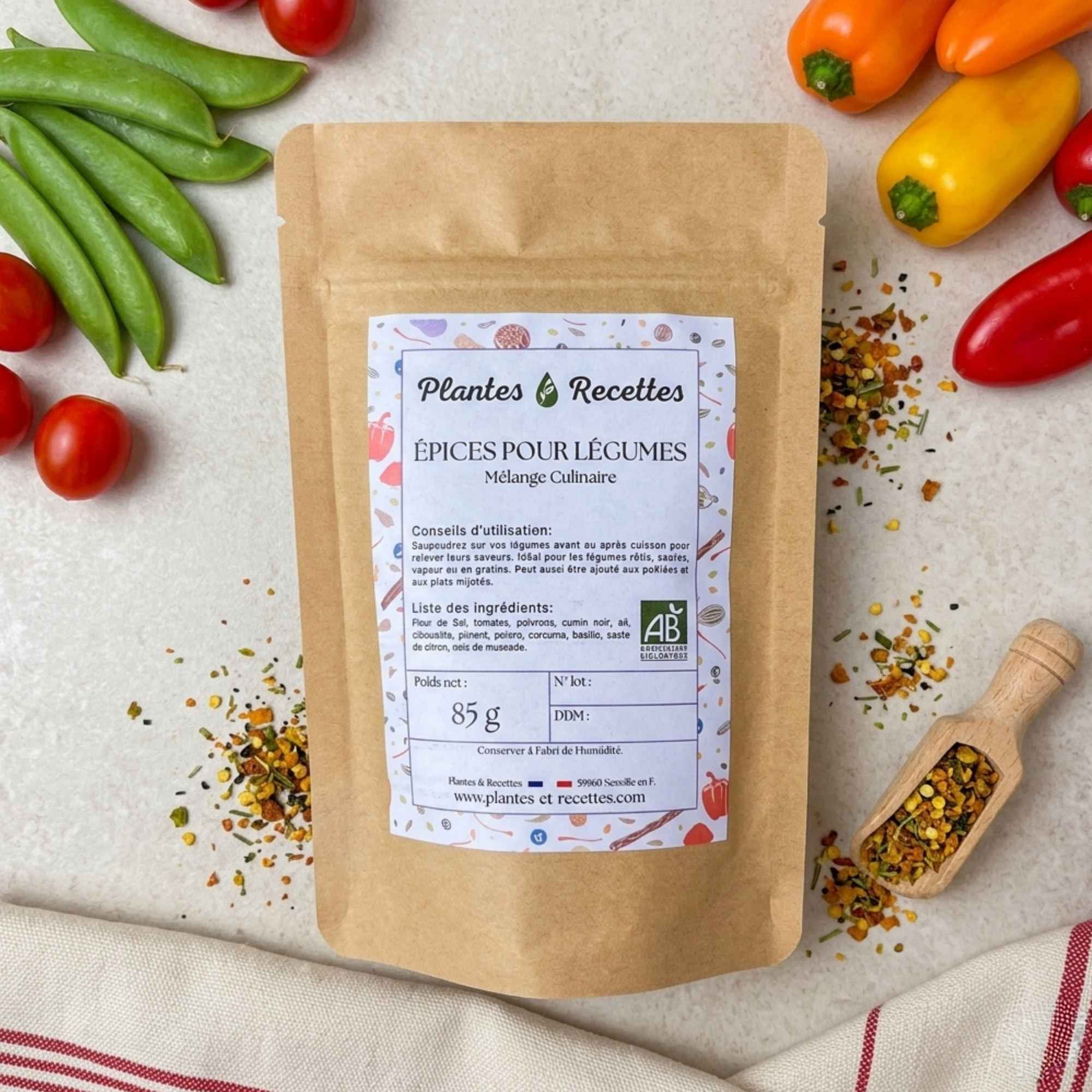 Mélange d’épices pour légumes maison pour assaisonnement naturel
