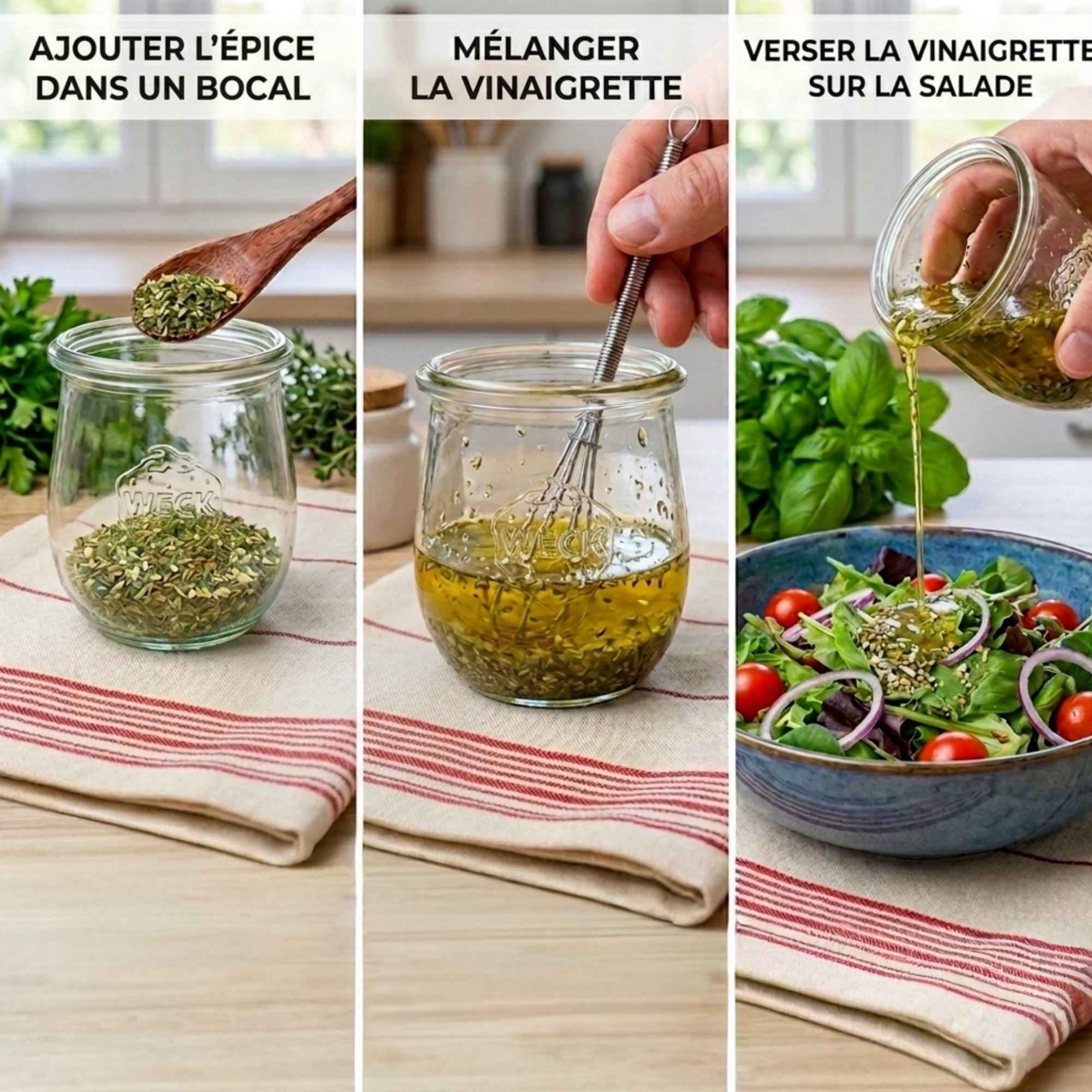 Mélange d’herbes et épices pour vinaigrette et cuisine du quotidien