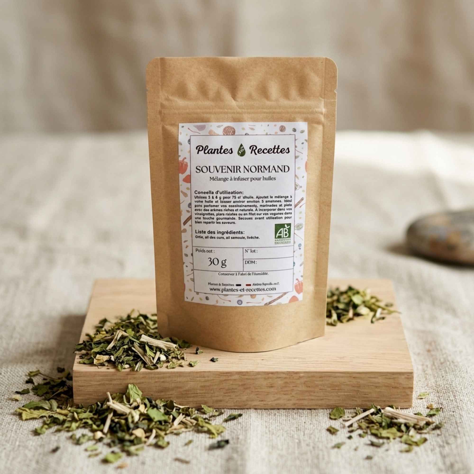 Mélange pour huile infusée bio à utiliser en cuisine, préparation simple et naturelle – Plantes et Recettes