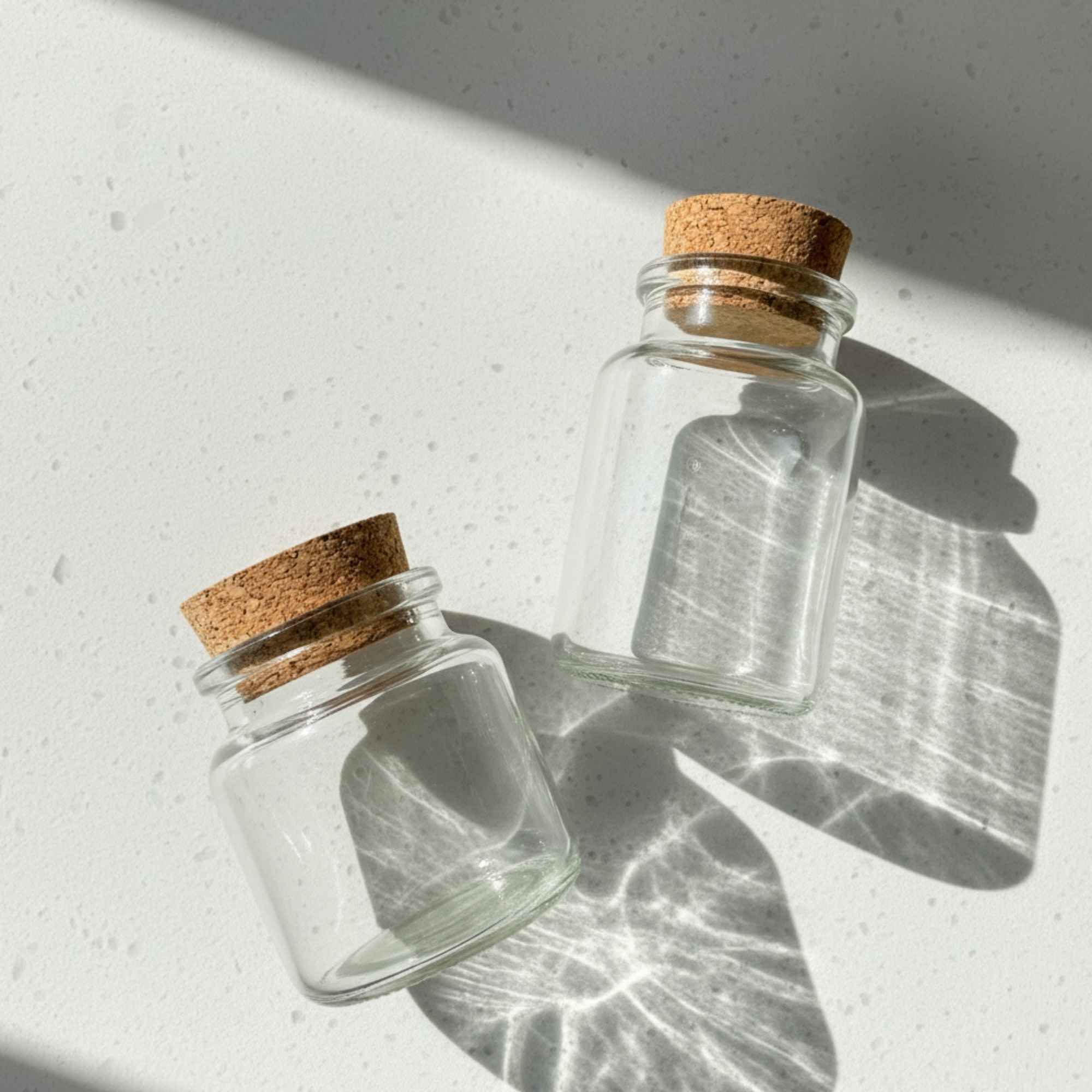 Contenant en verre idéal pour les plantes médicinales, épices ou infusions maison.