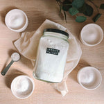 Ingrédient naturel pour lessive en poudre, détachant et raviveur de couleurs.