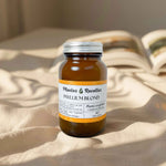 Gélules de psyllium blond bio Plantes & Recettes, complément pour le transit intestinal et la satiété, qualité herboristerie, fabrication française, capsules végétales vegan en pilulier verre ambré, cure 1 mois.