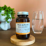 Gélules de reine-des-prés bio Plantes & Recettes, qualité herboristerie, fabrication française, capsules végétales vegan en pilulier verre ambré, cure 1 mois.