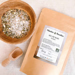 Sel de bain purifiant Plantes et Recettes aux plantes naturelles avec sel d epsom pour un bain frais et revitalisant
