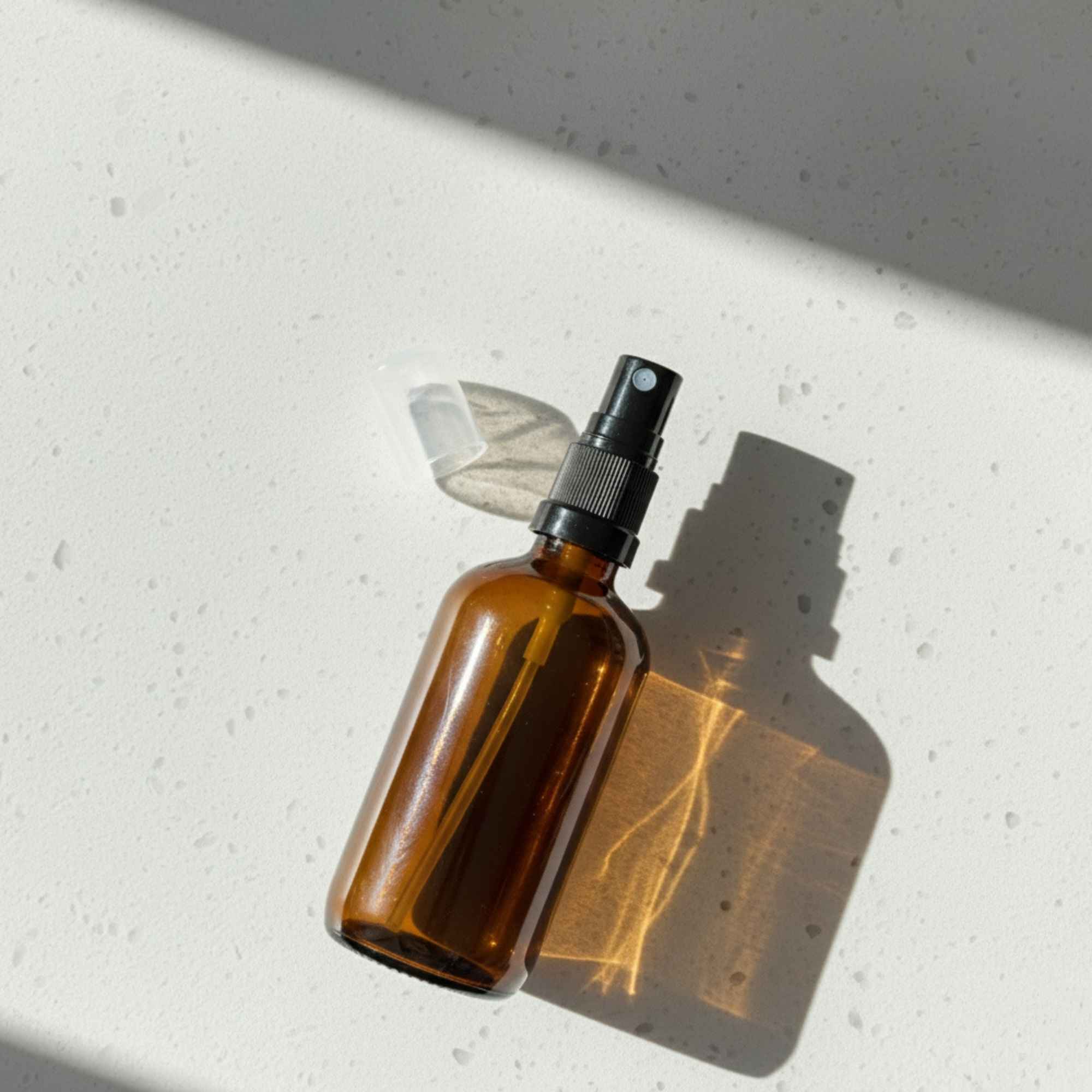 Spray en verre ambré de 100 ml pour conserver vos préparations d’aromathérapie et huiles essentielles.