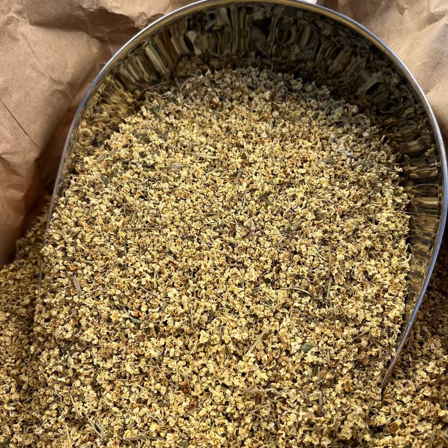 Photo de sureau  fleurs bio séchée vendue par Plantes & Recettes, spécialisée en plantes médicinales de qualité.