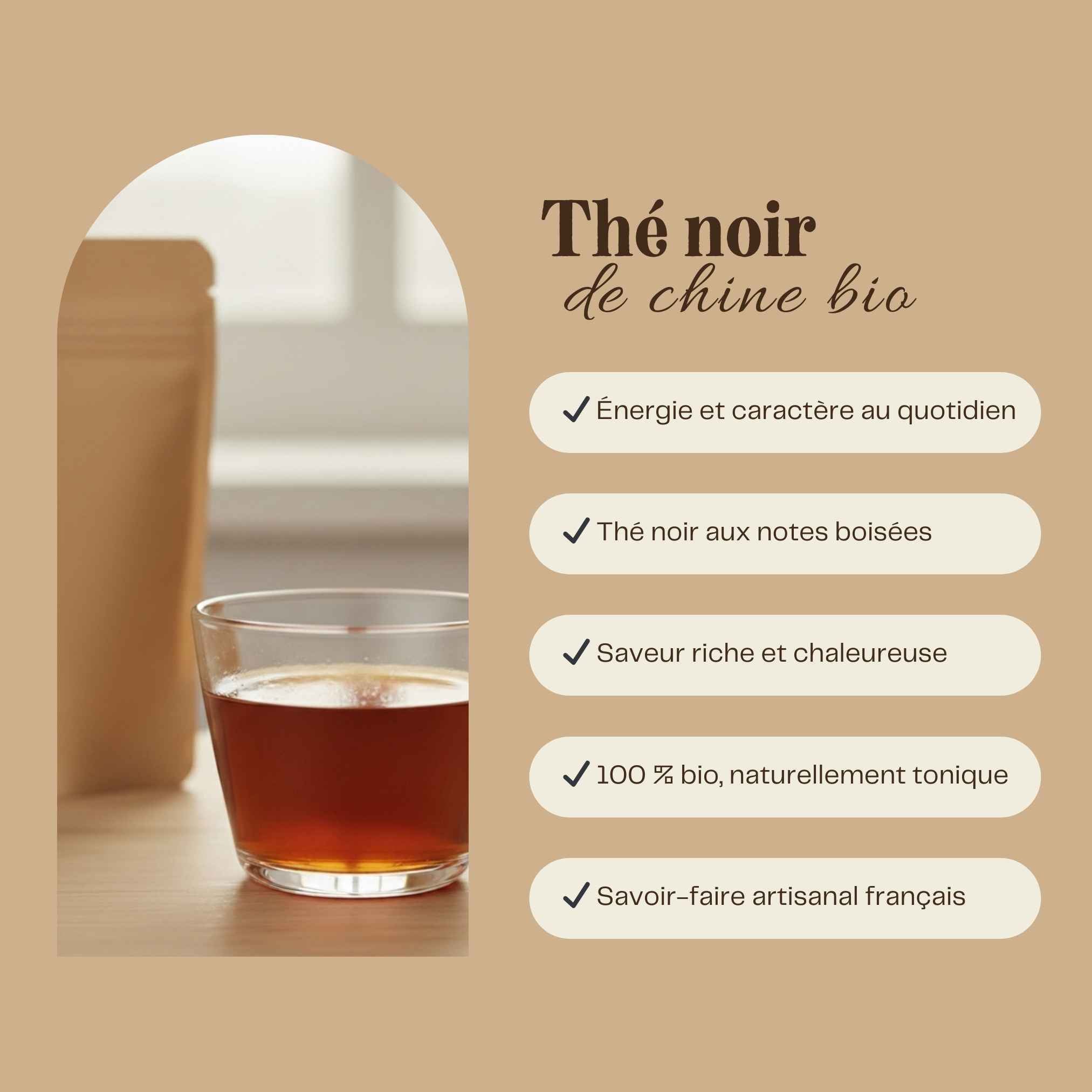 Thé noir bio – infusion aux notes intenses idéale pour le matin