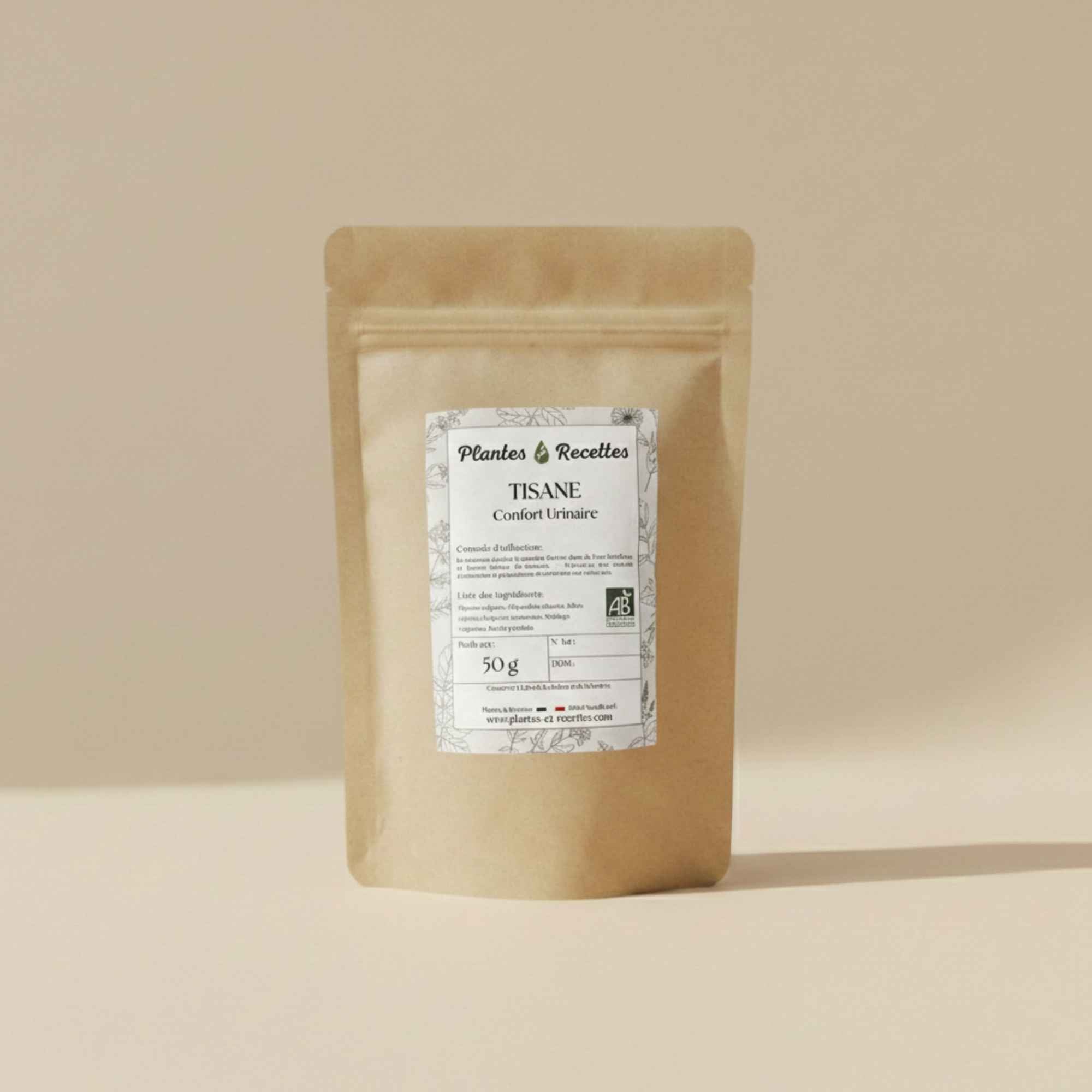 Tisane Confort Urinaire bio – infusion de plantes traditionnellement utilisées en tisane