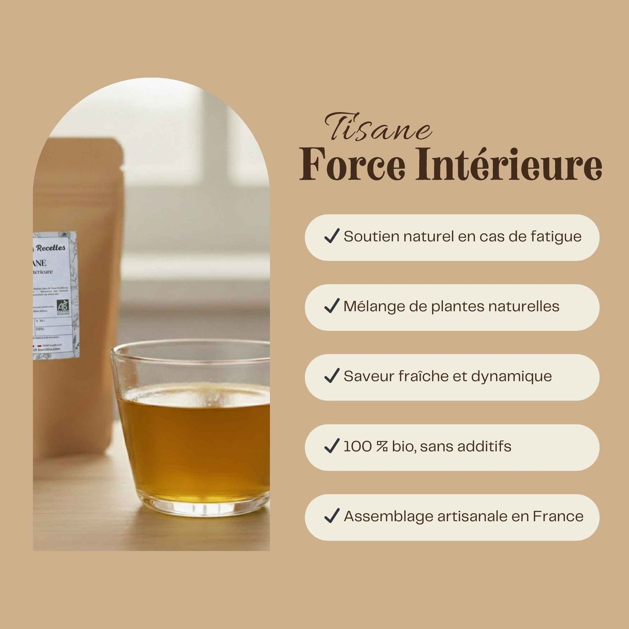 Tisane Force Intérieure bio – infusion aux notes toniques pour accompagner le quotidien