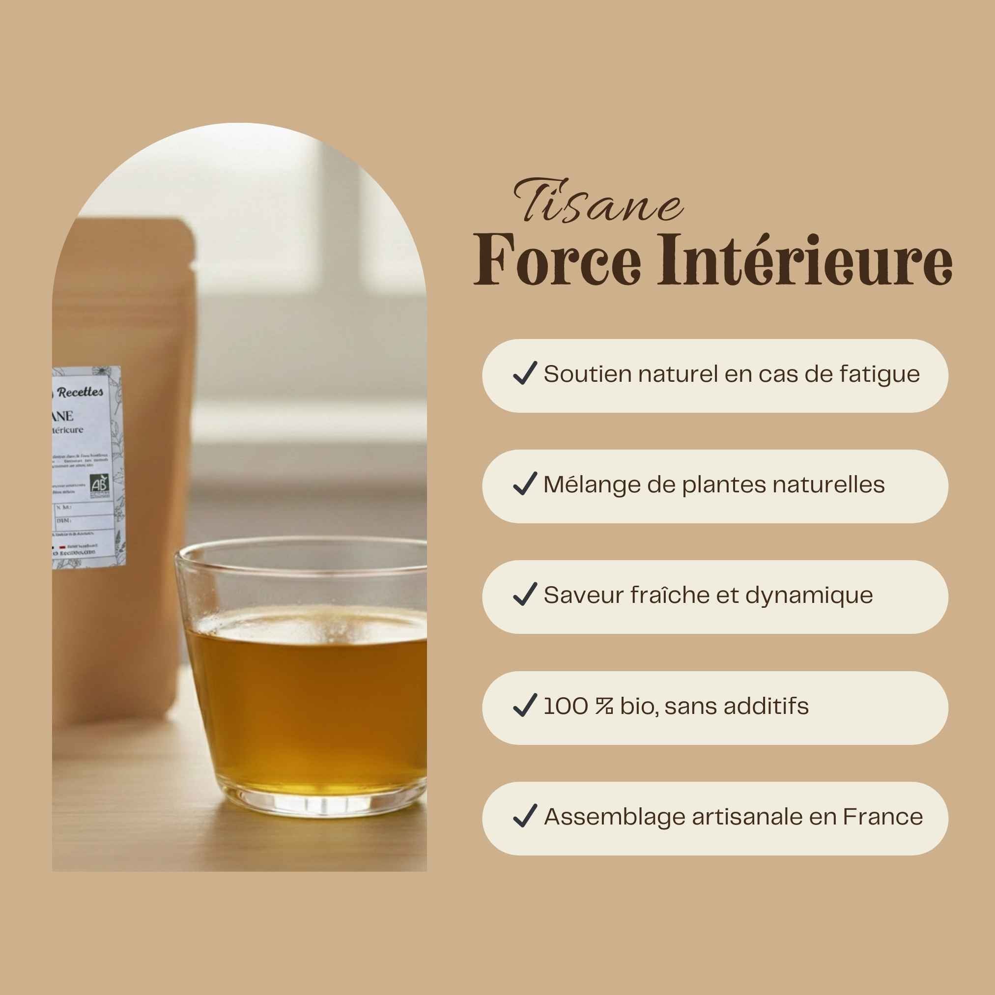 Tisane Force Intérieure bio – infusion aux notes toniques pour accompagner le quotidien