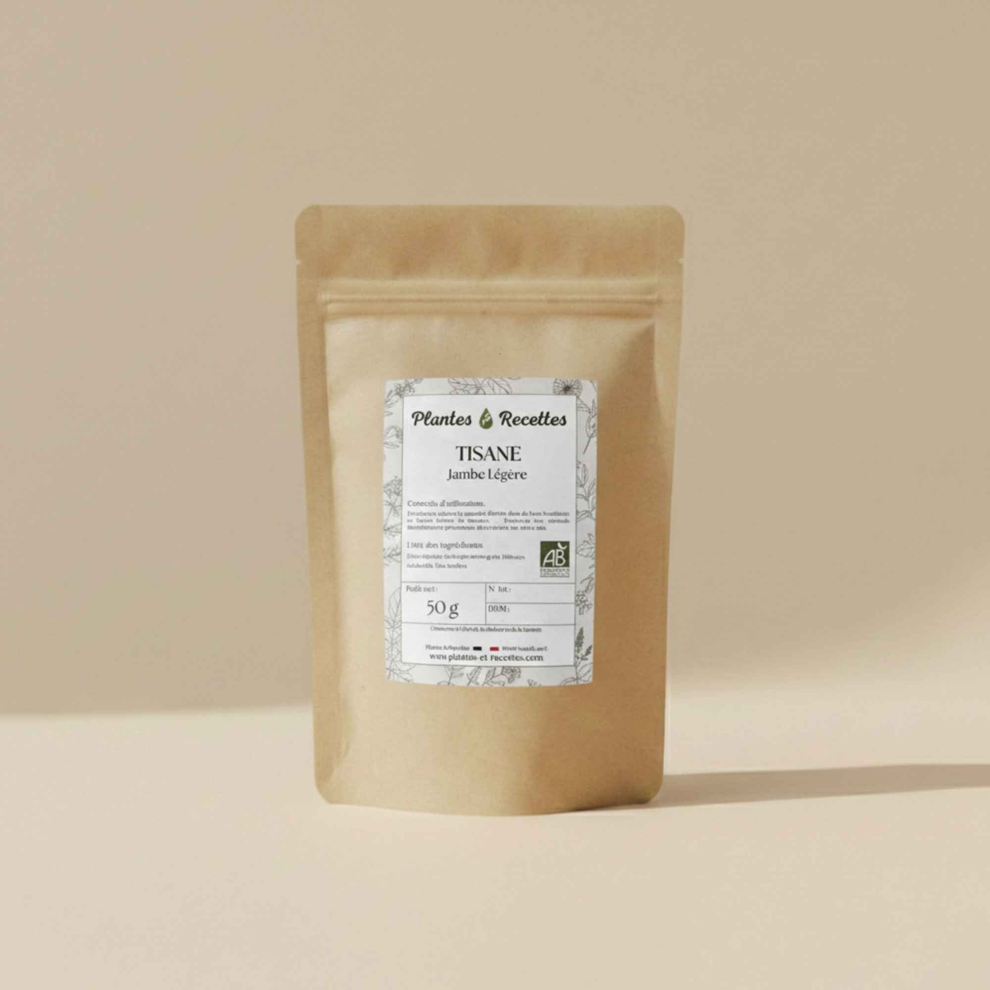 Tisane Jambe Légère bio – infusion de plantes traditionnellement utilisées en tisane