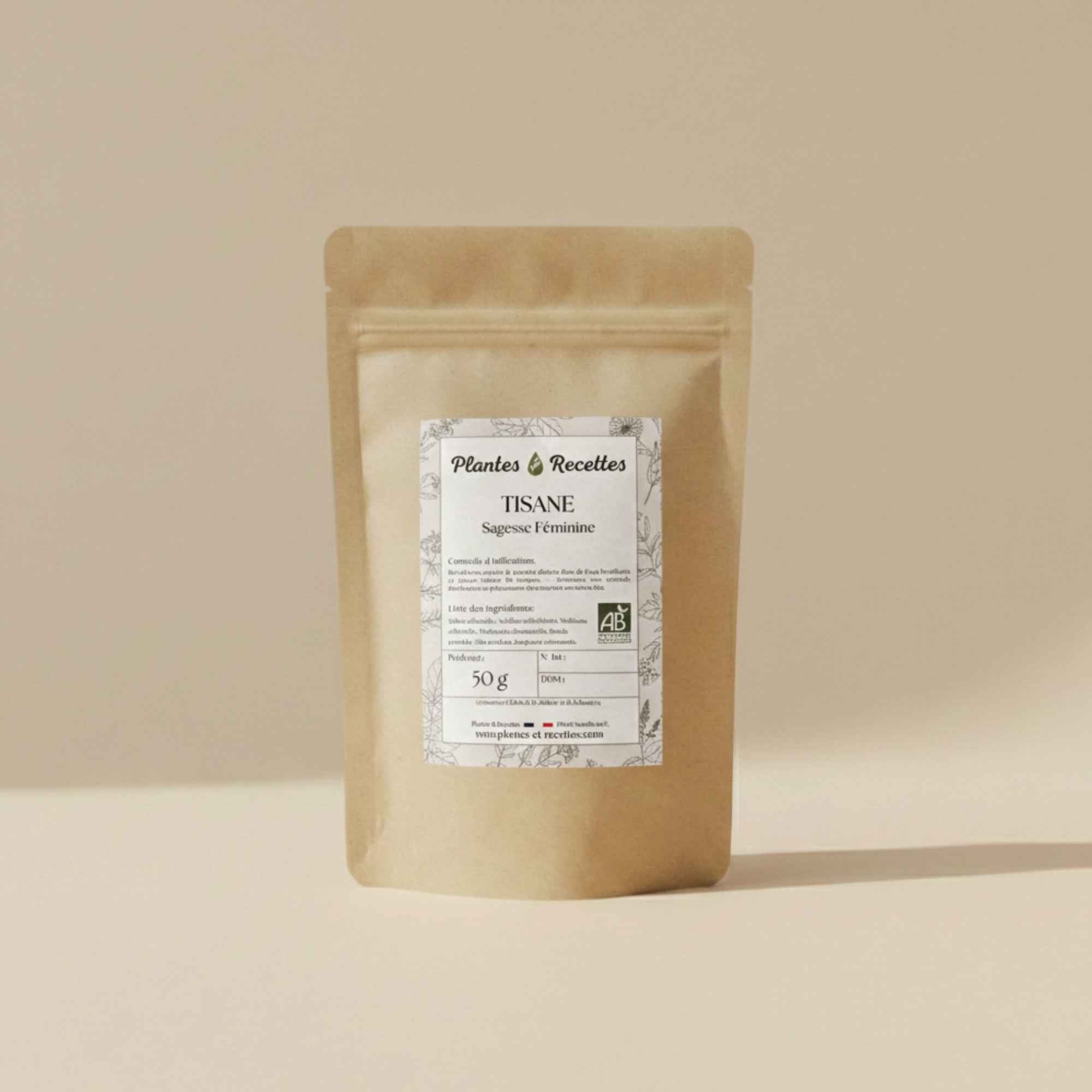 Tisane Sagesse Féminine bio – infusion de plantes traditionnellement appréciées au quotidien